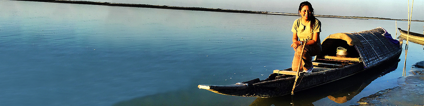 Hasina Kharbhih on the Brahmaputra