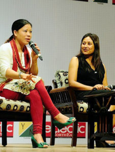 Hasina with Mary Kom at Young Leaders Connect